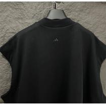 adidasｘBALENCIAGA 偽物 ノースリーブ バレンシアガ スリーストライプ ロゴプリント柄 