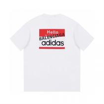 三方コラボ★★ BALENCIAGA 偽物 Ｔシャツ バレンシアガｘadidasｘVetements ロゴプリント オーバーサイズ 