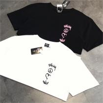  トレンドを問わず長く愛用 ステューシー コピー コラボＴシャツ STUSSYｘadidas 純綿生地 男女兼用