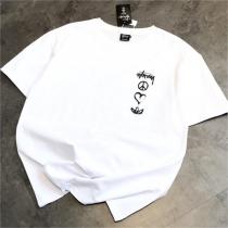  トレンドを問わず長く愛用 ステューシー コピー コラボＴシャツ STUSSYｘadidas 純綿生地 男女兼用