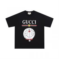 とても良い抜け感を演出 GUCC1 スーパーコピー Tシャツ GUCC1Ｘドラえもん 純綿 ロゴプリント柄 