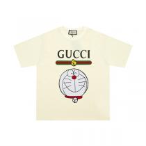 とても良い抜け感を演出 GUCC1 スーパーコピー Tシャツ GUCC1Ｘドラえもん 純綿 ロゴプリント柄 