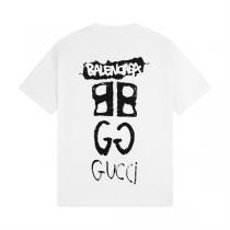 大活躍すること間違いなし GUCC1 スーパーコピー Tシャツ GUCC1ｘバレンシアガ 型崩れしにい