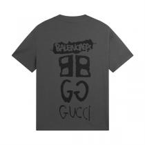 大活躍すること間違いなし GUCC1 スーパーコピー Tシャツ GUCC1ｘバレンシアガ 型崩れしにい