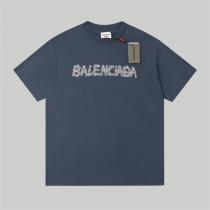 新作発売 BALENCIAGA コピー Tシャツ Supreme×バレンシアガコラボ ロゴプリント 100%綿 男女兼用　