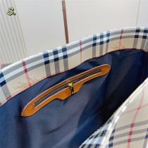 クラシックデザイン★BURBERRY スーパーコピー トートバッグ バーバリー 牛革 チェック柄 キャンパス