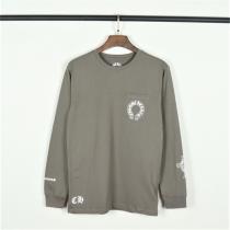 おすすめの春夏コーデ クロムハーツ コピー 長袖Tシャツ 灰色 CHROME HEARTS 男女兼用 ロンT