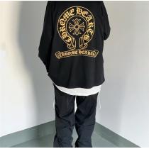 トレンド感を出す CHROME HEARTS スーパーコピー 長袖Tシャツ クロムハーツ ブロンズ ロゴ ゴールド
