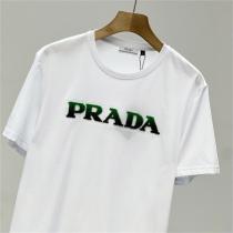 シルクのような風合い プラダ 偽物 スーパーコピー Tシャツ タオル生地ロゴ PRADA レーヨン生地