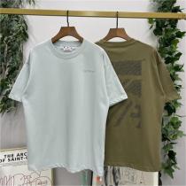 最高品質♥定番新品 Off-White コピー Tシャツ 不規則な 横断歩道ロゴプリント 純綿生地 