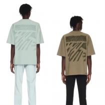最高品質♥定番新品 Off-White コピー Tシャツ 不規則な 横断歩道ロゴプリント 純綿生地 