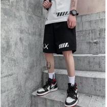 2026年激安商品 Off-White 偽物 ハーフパンツ オフホワイト xxロゴプリント柄 男女兼用 