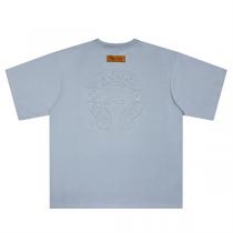 23ss新作★ルイヴィトン コピー Tシャツ ロゴ貼り付け ChromeheartsｘLouis Vuitton コラボ 4色