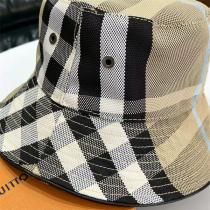 他サイト売り切れ 大人気 BURBERRY スーパーコピー バケットハット チェック柄 純綿生地 通気性