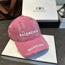今年の人気定番作★★BALENCIAGA コピー キャップ デニムレトロ リップド加工 バレンシアガ ロゴプリント