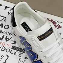 ドルチェ＆ガッバーナ コピー スニーカー portofinoシリーズ Dolce&Gabbana 子牛革 ロゴプリント