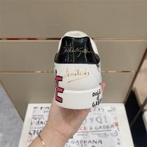 ドルチェ＆ガッバーナ コピー スニーカー portofinoシリーズ Dolce&Gabbana 子牛革 ロゴプリント