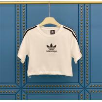 2026ss☆BALENCIAGA スーパーコピー 上下セット バレンシアガxAdidas アディダス ストライププリント レディース