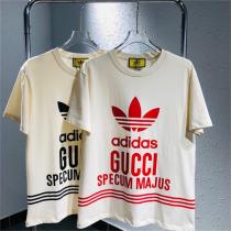 今注目すべきアイテム GUCC1 コピー Tシャツ GUCC1ｘadidas 2色 トレフォイル SPECUM MAJUS