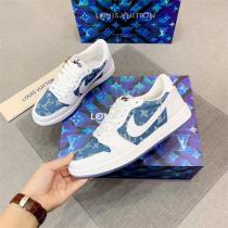  トレンド感を出す★ルイヴィトン 偽物 スニーカー 子牛革 Nike x LOUIS VUITTON ラバーソール