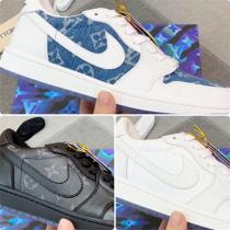  トレンド感を出す★ルイヴィトン 偽物 スニーカー 子牛革 Nike x LOUIS VUITTON ラバーソール