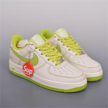 お客さまのお声に応じる☆シュプリーム コピー スニーカー Nike Air Force 1 Lowｘ Supreme コラボ ネオングリーン