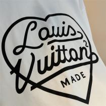 トレンド感を出す☆ルイヴィトン コピー Tシャツ NigoｘLOUIS VUITTON MADE プリントロゴ 