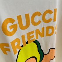 プレゼントにお勧め☆GUCC1 偽物 Tシャツ GUCC1ｘKawaiiコラボ アボカド 可愛い 純綿生地 レトロスタイル