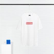 引き続きトレンド人気☆バレンシアガ 偽物 ダメージTシャツ SupremeｘBALENCIAGA オーバーサイズ 枠ロゴ