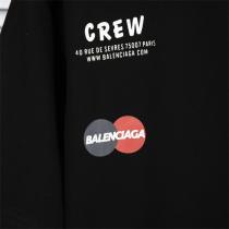 2026抜け感おすすめ BALENCIAGA 偽物 Tシャツ crewｘバレンシアガコラボ 100%綿生地 オーバーサイズ