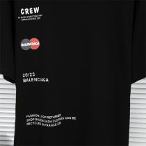 2026抜け感おすすめ BALENCIAGA 偽物 Tシャツ crewｘバレンシアガコラボ 100%綿生地 オーバーサイズ