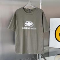 2026トレンドカラー☆BALENCIAGA スーパーコピー Tシャツ ダブルＢロゴ バレンシアガ 純綿