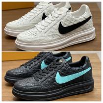 ルイヴィトン コピー スニーカー NikeｘLOUIS VUITTON THE TENスタイル Swoosh モノグラム刻印