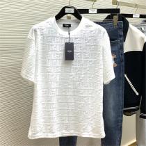 お客さまのお声に応じる フェンディ 偽物 Ｔシャツ モノグラム 立体プリント 2色 FENDI 通気性