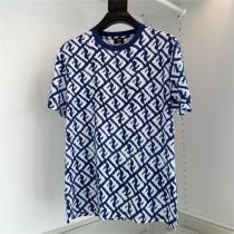 フェンディ スーパー コピー Tシャツ シルケット加工 FENDI モノグラム プリント 心地よい肌触り
