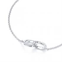 Tiffany&Co 偽物 ブレスレット 1837シリーズ インターロッキング ペンダント サイズ調節可能 ティファニー