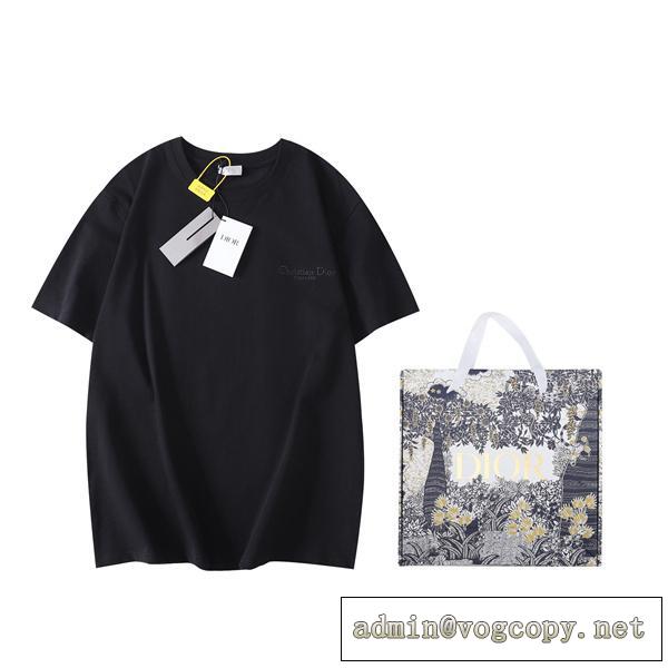 今年大好評だった DIOR コピー Tシャツ ディオール 刺繡ロゴ ミニマル シンプル 純綿生地