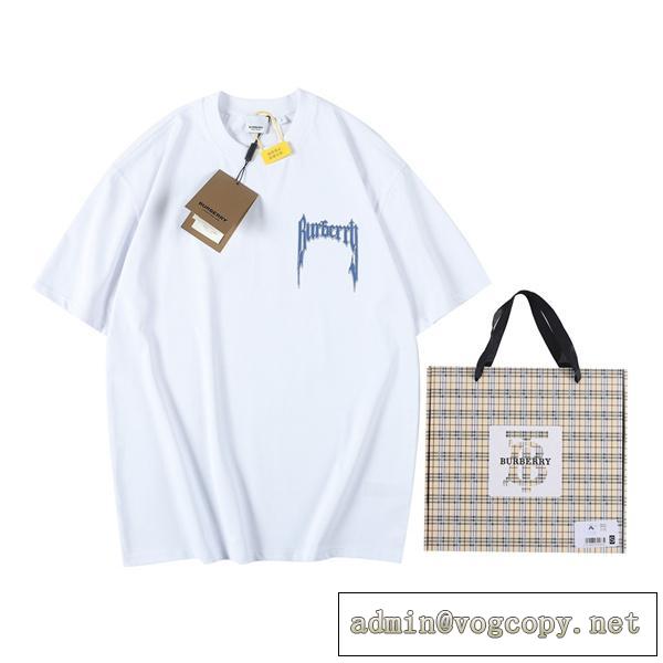 2026春夏のコレクション バーバリー スーパーコピー Tシャツ BURBERRY ロゴプリント カジュアル