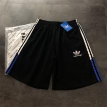 【2026トレンド感】adidasｘBALENCIAGA コピー ハーフパンツ バレンシアガｘアディダス 純綿生地 ロゴプリント