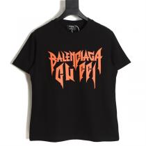 優しい雰囲気を醸し出し Gucc1 xBALENCIAGA スーパーコピー Tシャツ バレンシアガ オレンジ ロゴプリント 