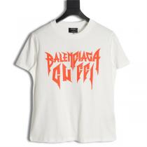 優しい雰囲気を醸し出し Gucc1 xBALENCIAGA スーパーコピー Tシャツ バレンシアガ オレンジ ロゴプリント 