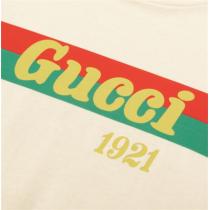 今季も取り入れやすいコーデ GUCC1 コピー Tシャツ 綿 ロゴプリント 男女兼用 カジュアル