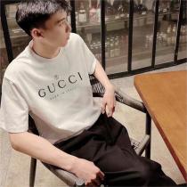 季節が進むにつれて流行ファション☆GUCC1 コピー Tシャツ クールな雰囲気 ロゴプリント 純綿素材