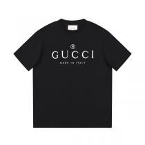 季節が進むにつれて流行ファション☆GUCC1 コピー Tシャツ クールな雰囲気 ロゴプリント 純綿素材