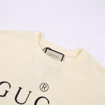 季節が進むにつれて流行ファション☆GUCC1 コピー Tシャツ クールな雰囲気 ロゴプリント 純綿素材