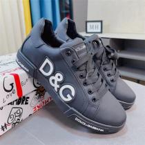 幅広い年代に好かれる ドルチェ＆ガッバーナ 偽物 スニーカー Portofino DG Dolce&Gabbana 子牛革 貼り付け