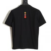 ルイヴィトン コピー ポロシャツ LOUIS VUITTON 刺繡定番ロゴ 貼り付け 綿生地