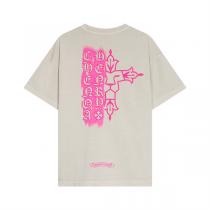 2026春夏新作 クロムハーツ コピー Tシャツ 水洗い処理 プリントロゴ 純綿素材 2色 クロス