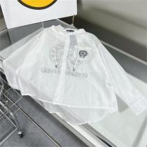 CHROME HEARTS スーパーコピー UVカット ジャケット ロングテールトップス テンセル綿 通気性 シルクのような風合い