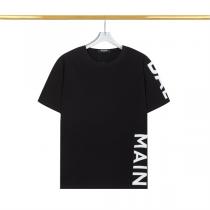気軽に今っぽく バルマン スーパーコピー Tシャツ BALMAIN ロゴプリント 純綿生地 男女兼用